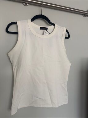 STUDIO L Off- White Basic Tank Top